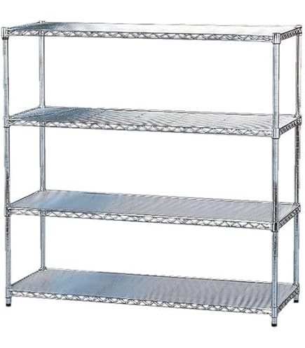 Amazon｜メタルラック 幅120 5段 スチールラック 収納棚 幅120 全体耐